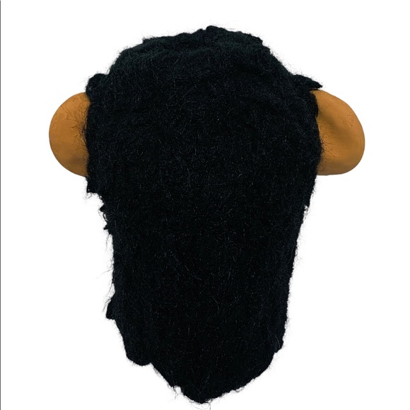 Halloween Scary Monkey Mask Chimp Chimpanzee Ape Big Ears Adult Latex Mask - Picture 6 of 7